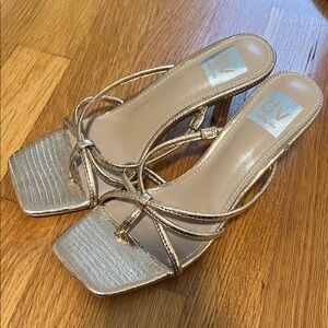 DV by Dolce Vita Metallic Gold Heels